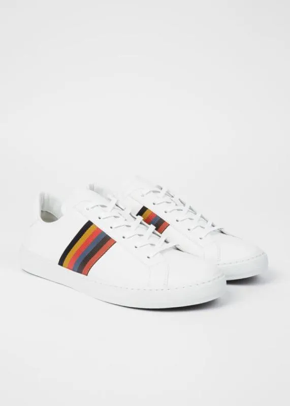 Mens Calf Leather 039Hansen039 Sneakers With 039Bright Stripe039 Webbing Paul Smith Sneakers Mens Calf Leather 039Hansen039 Sneakers With 039Bright Stripe039 Webbing Paul Smith Sneakers