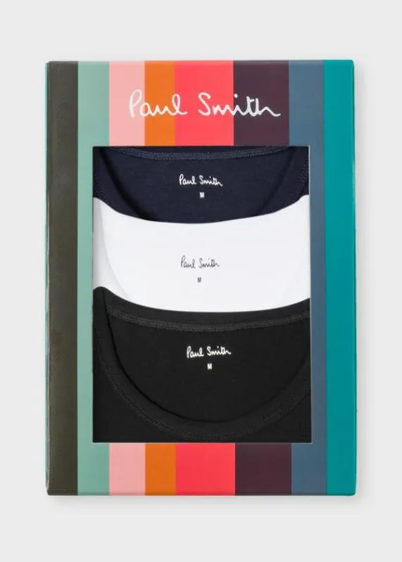 Mens Cotton Lounge TShirts Three Pack Paul Smith Loungewear Mens Cotton Lounge TShirts Three Pack Paul Smith Loungewear