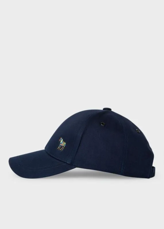 Mens Cotton Zebra Logo Baseball Cap Paul Smith Hats and Gloves
