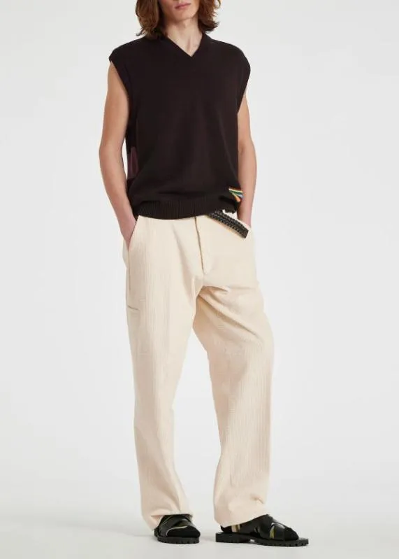 Mens Ecru Seersucker Corduroy Trousers Paul Smith Pants Mens Ecru Seersucker Corduroy Trousers Paul Smith Pants