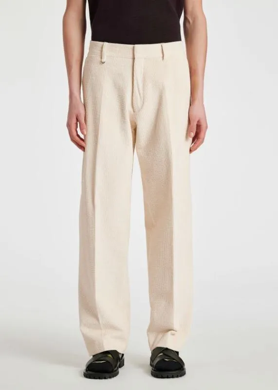 Mens Ecru Seersucker Corduroy Trousers Paul Smith Pants Mens Ecru Seersucker Corduroy Trousers Paul Smith Pants