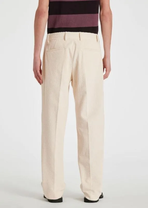 Mens Ecru Seersucker Corduroy Trousers Paul Smith Pants Mens Ecru Seersucker Corduroy Trousers Paul Smith Pants