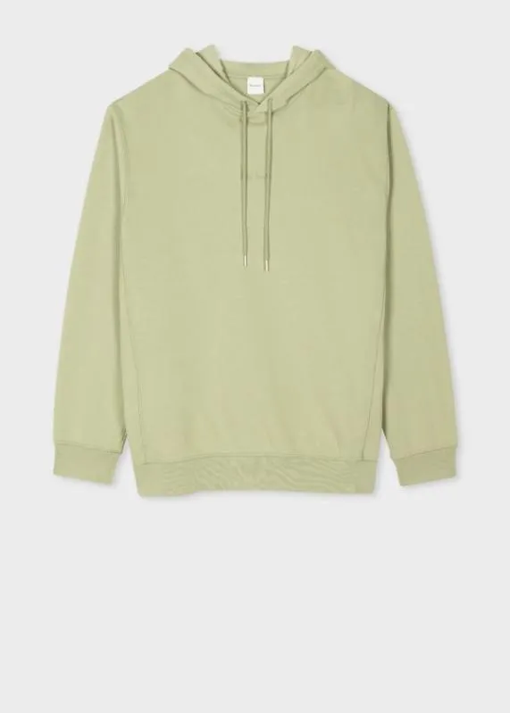 Mens GarmentDye Embroidered Logo Hoodie Paul Smith Sweatshirts and Hoodies