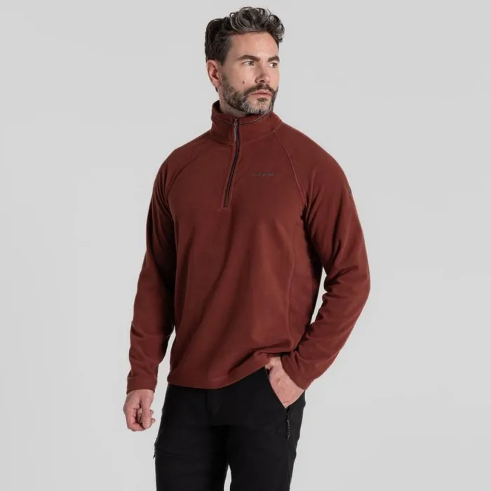 Mens Half Zip Fleece Craghoppers Corey VI Half Zip Fleece Axinite Red Mens Half Zip Fleece Craghoppers Corey VI Half Zip Fleece Axinite Red