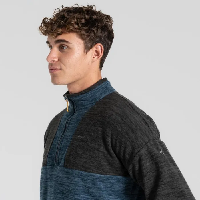 Mens Half Zip Fleece Craghoppers Esk Half Zip Fleece Blue Stone Mens Half Zip Fleece Craghoppers Esk Half Zip Fleece Blue Stone