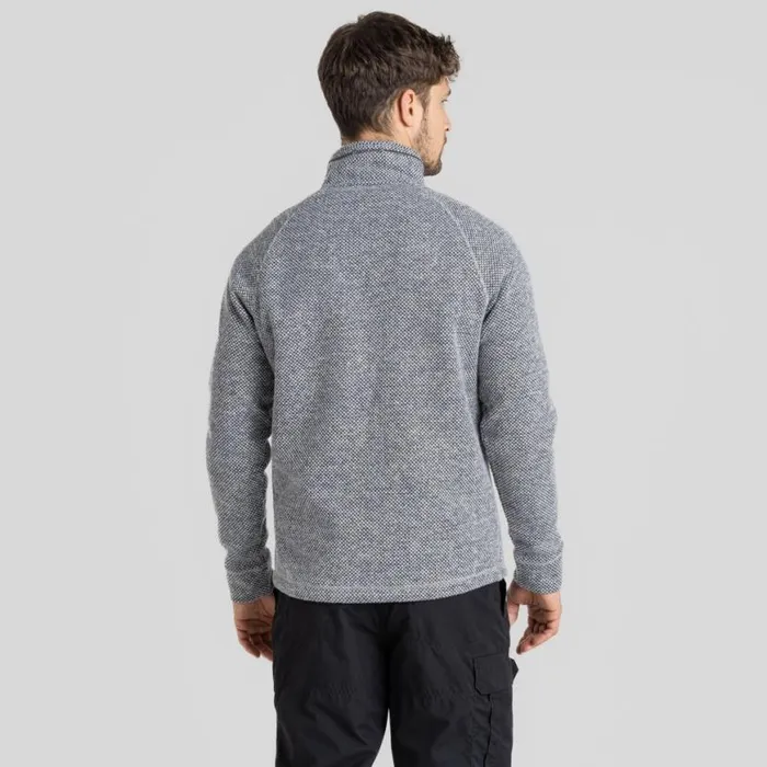 Mens Half Zip Fleece Craghoppers Rubeus Half Zip Fleece Soft Grey Marl Black Pepper Mens Half Zip Fleece Craghoppers Rubeus Half Zip Fleece Soft Grey Marl Black Pepper