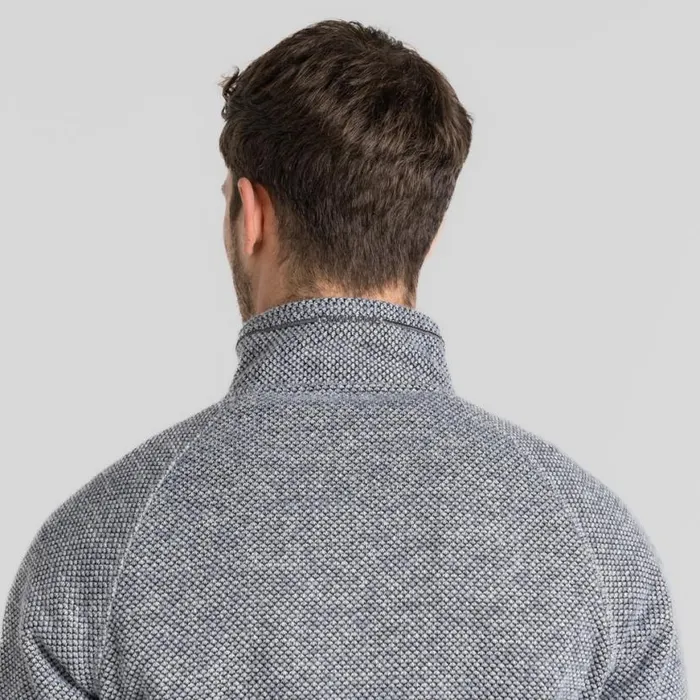 Mens Half Zip Fleece Craghoppers Rubeus Half Zip Fleece Soft Grey Marl Black Pepper Mens Half Zip Fleece Craghoppers Rubeus Half Zip Fleece Soft Grey Marl Black Pepper