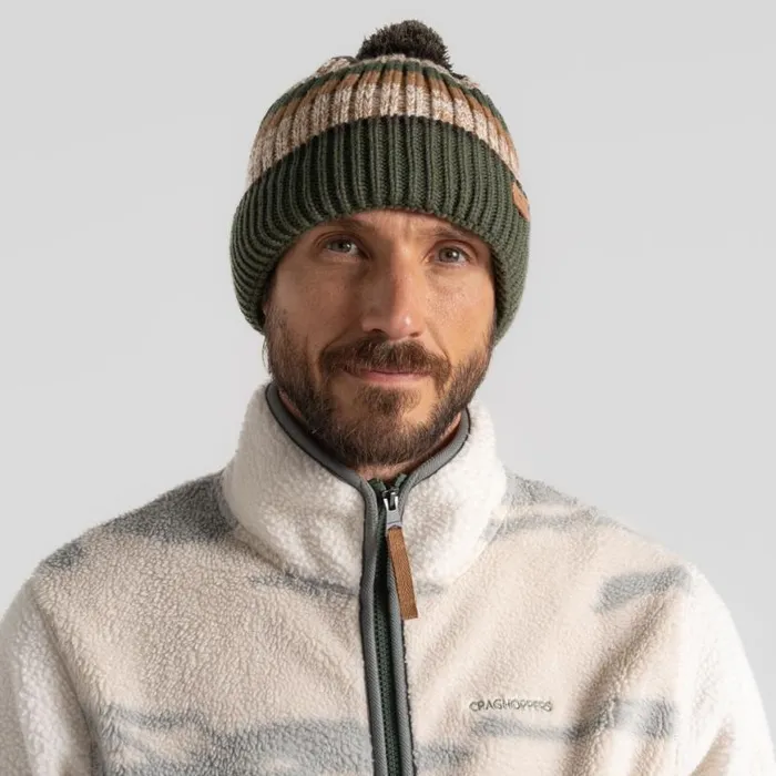 Mens Hats Craghoppers National Trust Brimham Hat Woodland Green Stripe