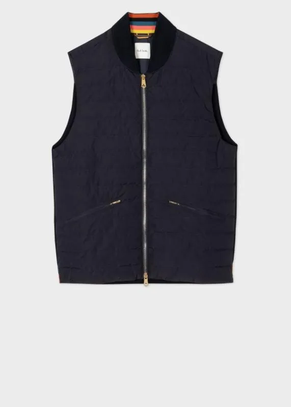 Mens Hybrid Down Gilet Paul Smith Coats and Jackets