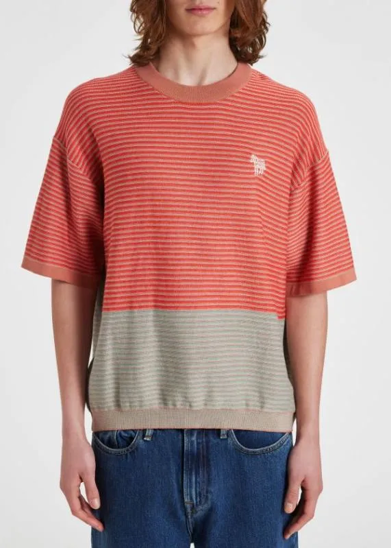 Mens Knitted Stripe Zebra TShirt Paul Smith TShirts Mens Knitted Stripe Zebra TShirt Paul Smith TShirts