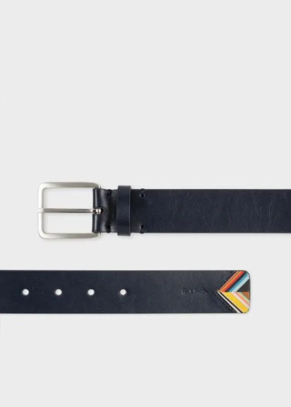 Mens Leather 039Signature Stripe039 Belt Paul Smith Belts