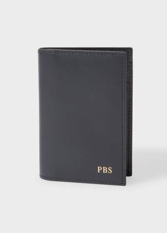 Mens Leather Monogrammed Credit Card Wallet Paul Smith Monogrammed Gifts