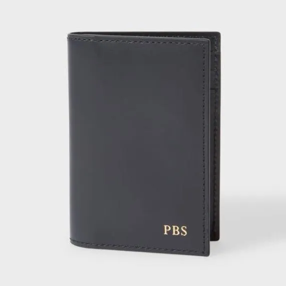 Mens Leather Monogrammed Credit Card Wallet Paul Smith Monogrammed Gifts
