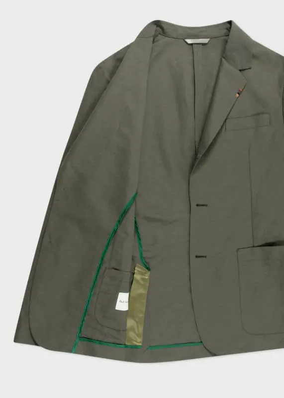 Mens LinenBlend ThreeButton Blazer Paul Smith Blazers Mens LinenBlend ThreeButton Blazer Paul Smith Blazers
