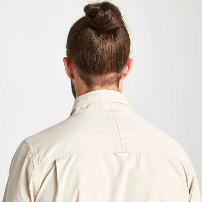 Mens Long Sleeve Craghoppers Kiwi Long Sleeved Shirt Oatmeal Mens Long Sleeve Craghoppers Kiwi Long Sleeved Shirt Oatmeal