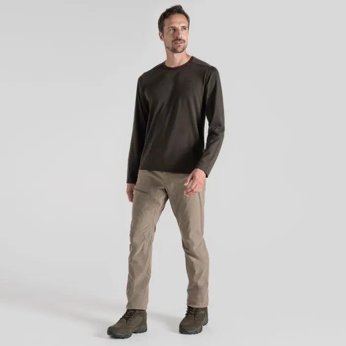 Mens Long Sleeve Craghoppers Nosilife Abel Long Sleeved TShirt Woodland Green Mens Long Sleeve Craghoppers Nosilife Abel Long Sleeved TShirt Woodland Green