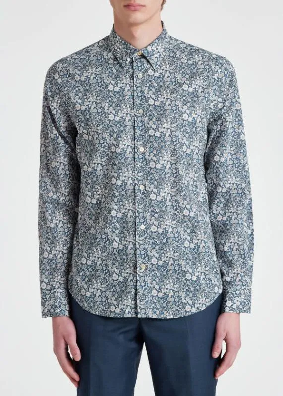 Mens SlimFit 039Liberty Floral039 LongSleeve Shirt Paul Smith Shirts Mens SlimFit 039Liberty Floral039 LongSleeve Shirt Paul Smith Shirts