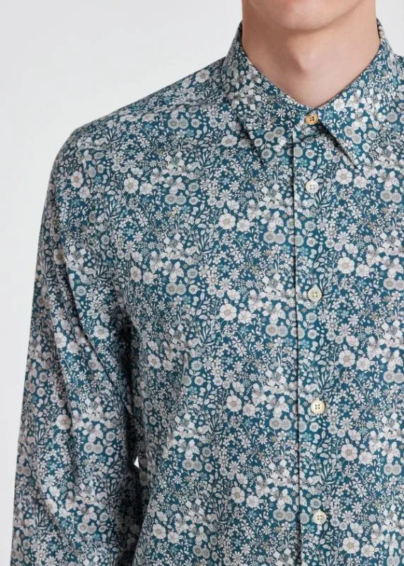 Mens SlimFit 039Liberty Floral039 LongSleeve Shirt Paul Smith Shirts Mens SlimFit 039Liberty Floral039 LongSleeve Shirt Paul Smith Shirts