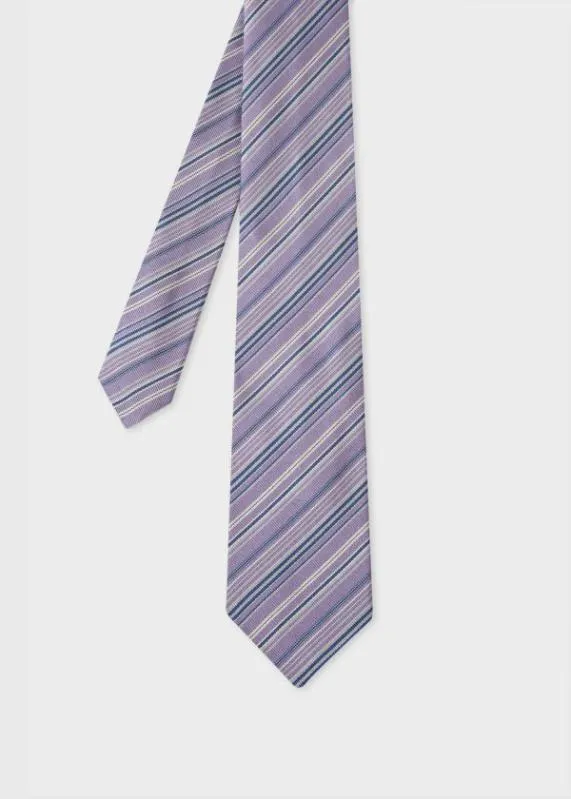 Mens Stripe Silk Tie Paul Smith Ties
