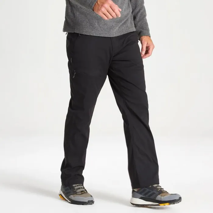 Mens Walking Trousers Craghoppers Kiwi Pro II Winter Lined Trousers Black