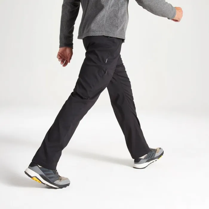 Mens Walking Trousers Craghoppers Kiwi Pro II Winter Lined Trousers Black Mens Walking Trousers Craghoppers Kiwi Pro II Winter Lined Trousers Black