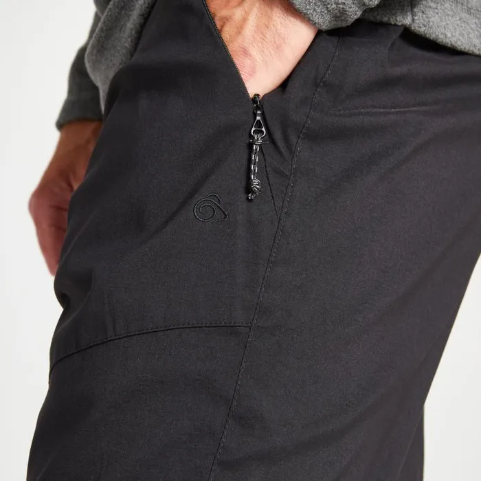 Mens Walking Trousers Craghoppers Kiwi Pro II Winter Lined Trousers Black Mens Walking Trousers Craghoppers Kiwi Pro II Winter Lined Trousers Black