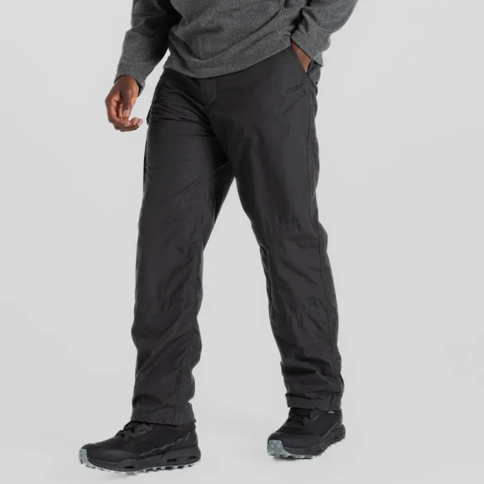 Mens Walking Trousers Craghoppers Kiwi Winter Lined Trousers Black Pepper Mens Walking Trousers Craghoppers Kiwi Winter Lined Trousers Black Pepper