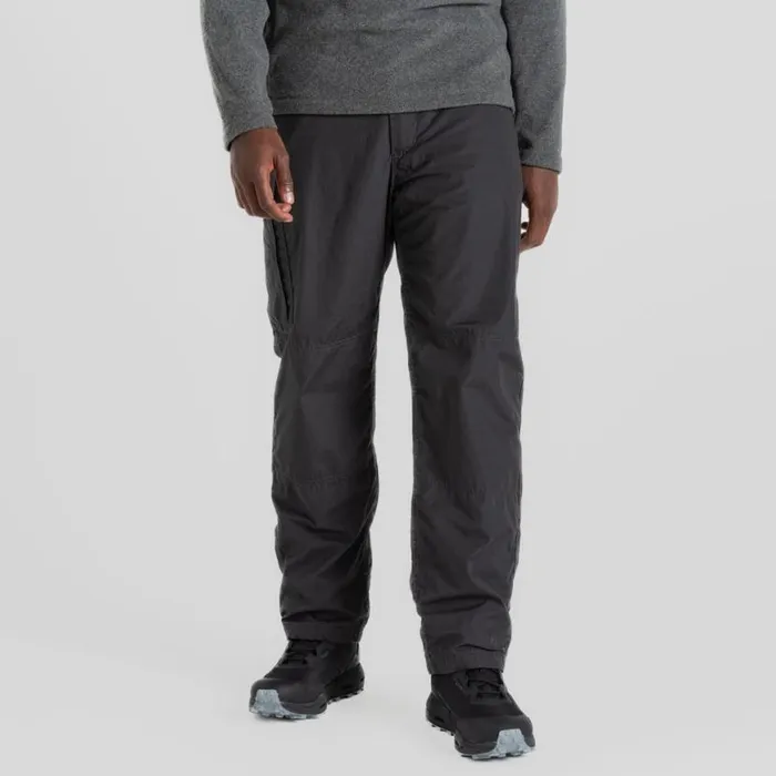 Mens Walking Trousers Craghoppers Kiwi Winter Lined Trousers Black Pepper Mens Walking Trousers Craghoppers Kiwi Winter Lined Trousers Black Pepper