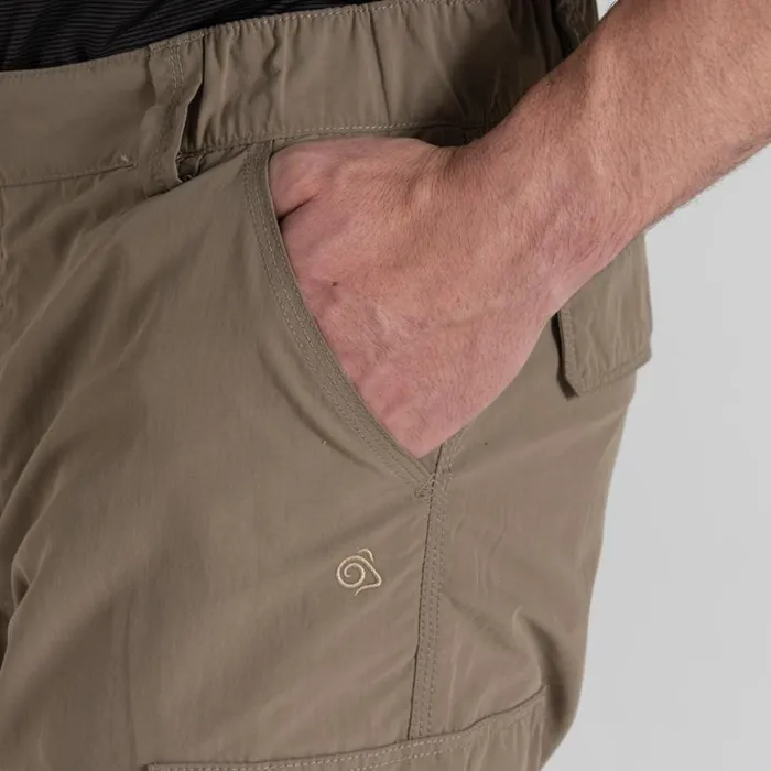 Mens Walking Trousers Craghoppers NosiLife Cargo Trouser III Pebble Mens Walking Trousers Craghoppers NosiLife Cargo Trouser III Pebble