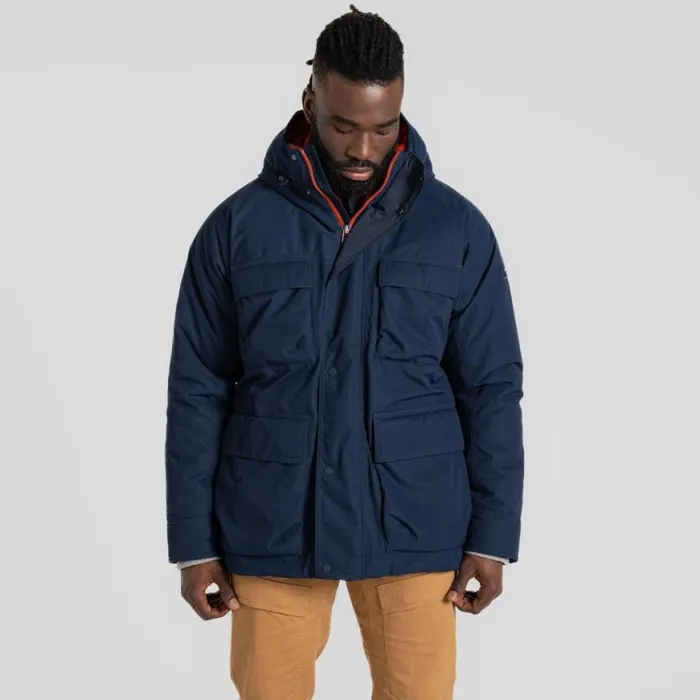 Mens Waterproof Jackets Craghoppers Breckon Waterproof Jacket Blue Navy
