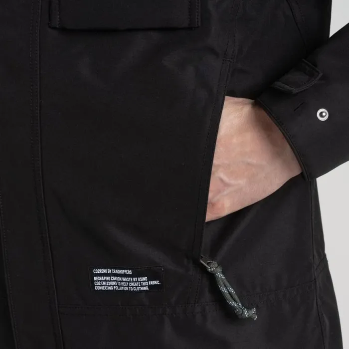 Mens Waterproof Jackets Craghoppers CO2 Renu Arche Waterproof Jacket Black Mens Waterproof Jackets Craghoppers CO2 Renu Arche Waterproof Jacket Black