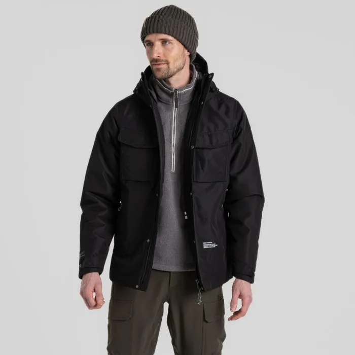 Mens Waterproof Jackets Craghoppers CO2 Renu Arche Waterproof Jacket Black Mens Waterproof Jackets Craghoppers CO2 Renu Arche Waterproof Jacket Black