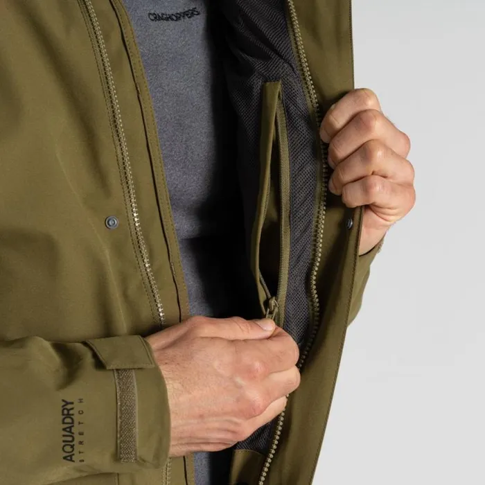 Mens Waterproof Jackets Craghoppers Lorton Stretch Waterproof Jacket Picholine Green Mens Waterproof Jackets Craghoppers Lorton Stretch Waterproof Jacket Picholine Green