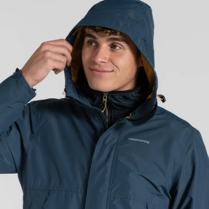 Mens Waterproof Jackets Craghoppers Ossus Waterproof Jacket Blue Stone Mens Waterproof Jackets Craghoppers Ossus Waterproof Jacket Blue Stone