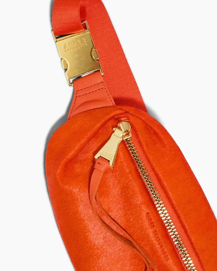 Milan Bum Bag Flame Haircalf Women Aimee Kestenberg Bum Bags and Belt Bags