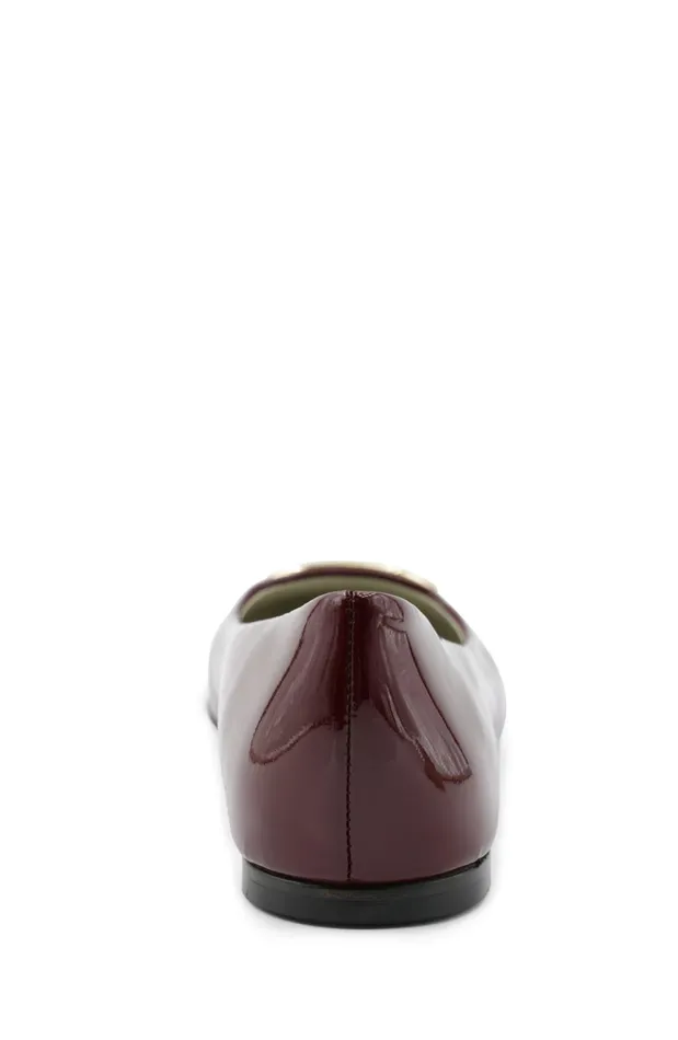 Mimi Signature Leather Ballet Flat 8211 Bordeaux Patent Women Bruno Magli Flats and Loafers Mimi Signature Leather Ballet Flat 8211 Bordeaux Patent Women Bruno Magli Flats and Loafers