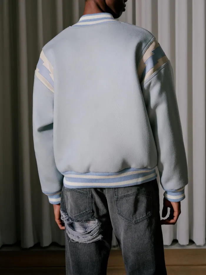 MINT WOOL LIGHTNING VARSITY Men Rhude Outerwear