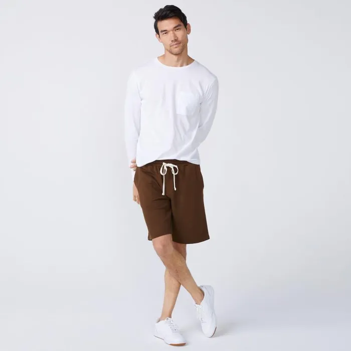 MONROW Men039s Long Sleeve Pocket Crew 8211 Men