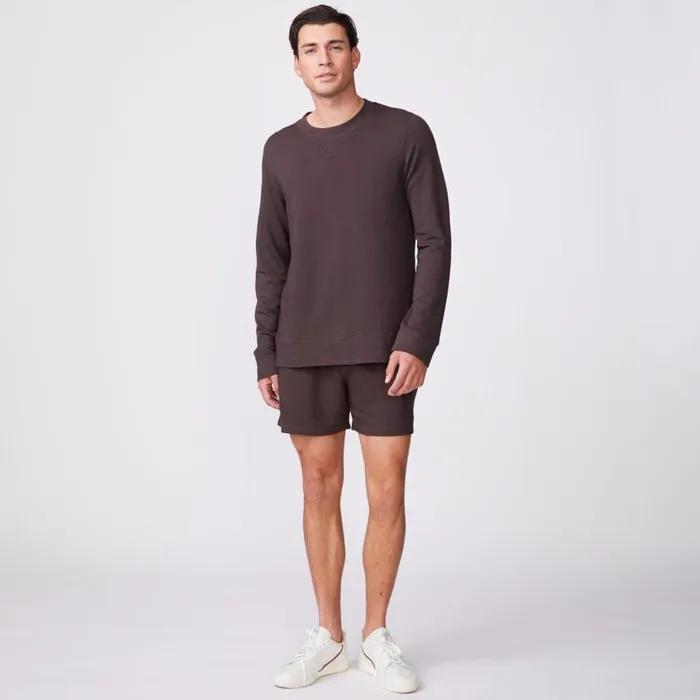 MONROW Men039s Supersoft Fleece Crew Neck Sweatshirt 8211 Men