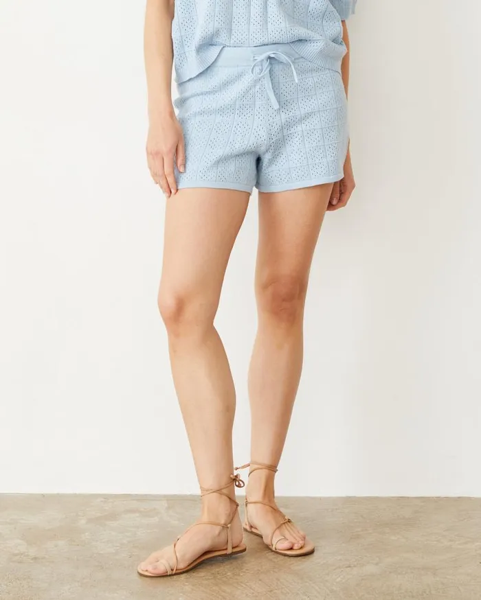 MONROW Shorts Crochet Knit Short 8211 Women