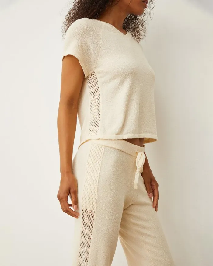 MONROW Sweats Boucle Knit Vintage Sweat 8211 Women MONROW Sweats Boucle Knit Vintage Sweat 8211 Women