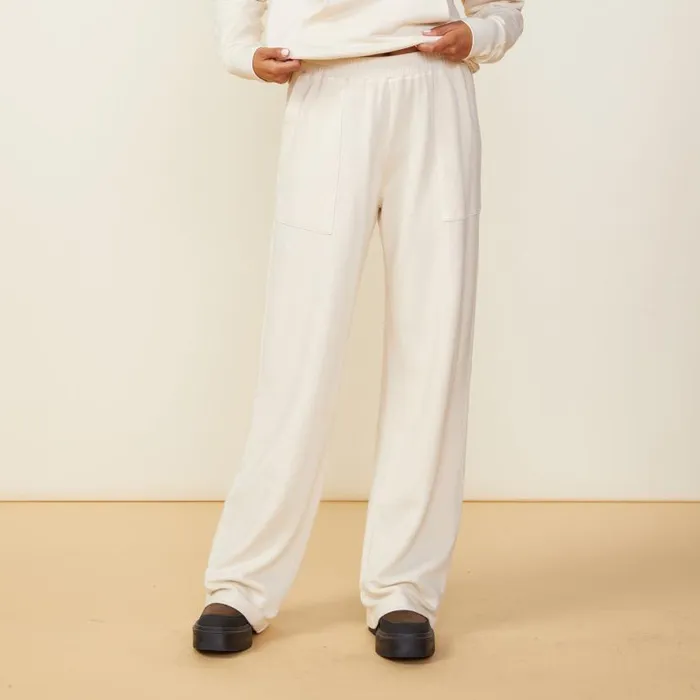 MONROW Sweats Supersoft Fleece Patch Pocket Sweat 8211 Women