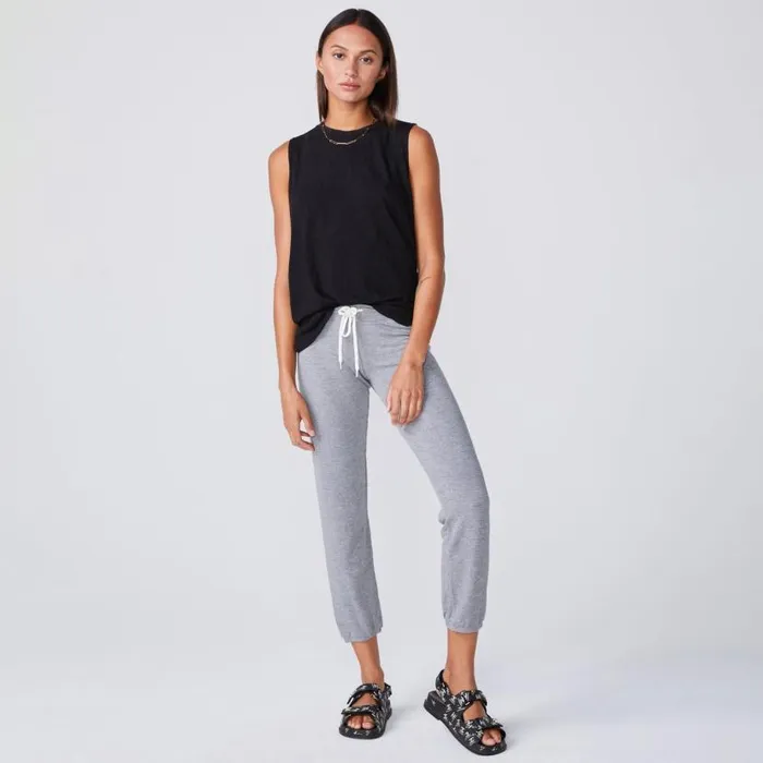 MONROW Tanks Boyfriend Muscle Black Tank 8211 Women MONROW Tanks Boyfriend Muscle Black Tank 8211 Women