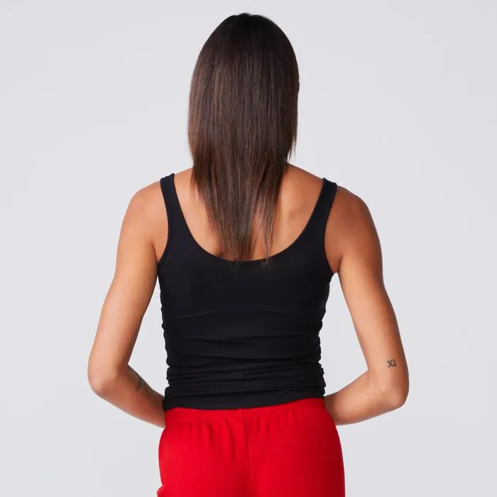 MONROW Tanks Narrow Rib Tank 8211 Black Color 8211 Women MONROW Tanks Narrow Rib Tank 8211 Black Color 8211 Women