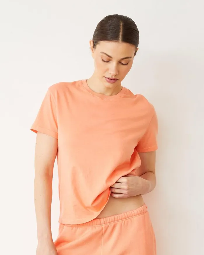 MONROW Tees Basic Crew Neck Tee 8211 Women MONROW Tees Basic Crew Neck Tee 8211 Women