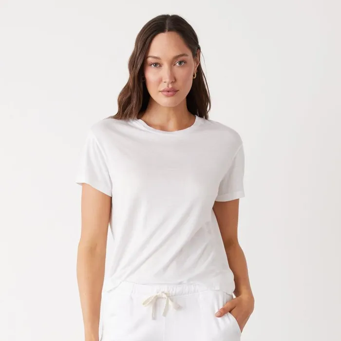 MONROW Tees Cotton Modal Vintage Crew 8211 Women