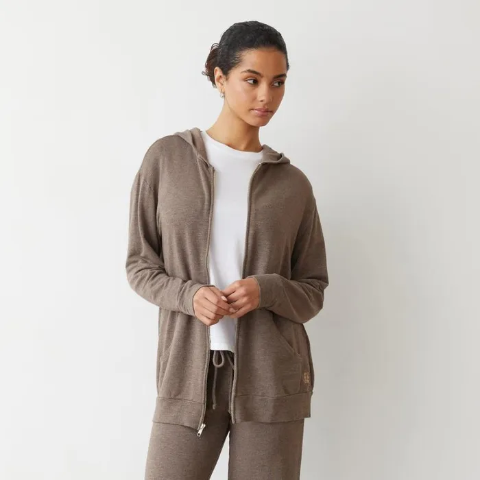 MONROW ZipUp Hoodies Supersoft Long Zip Up Hoody 8211 Women