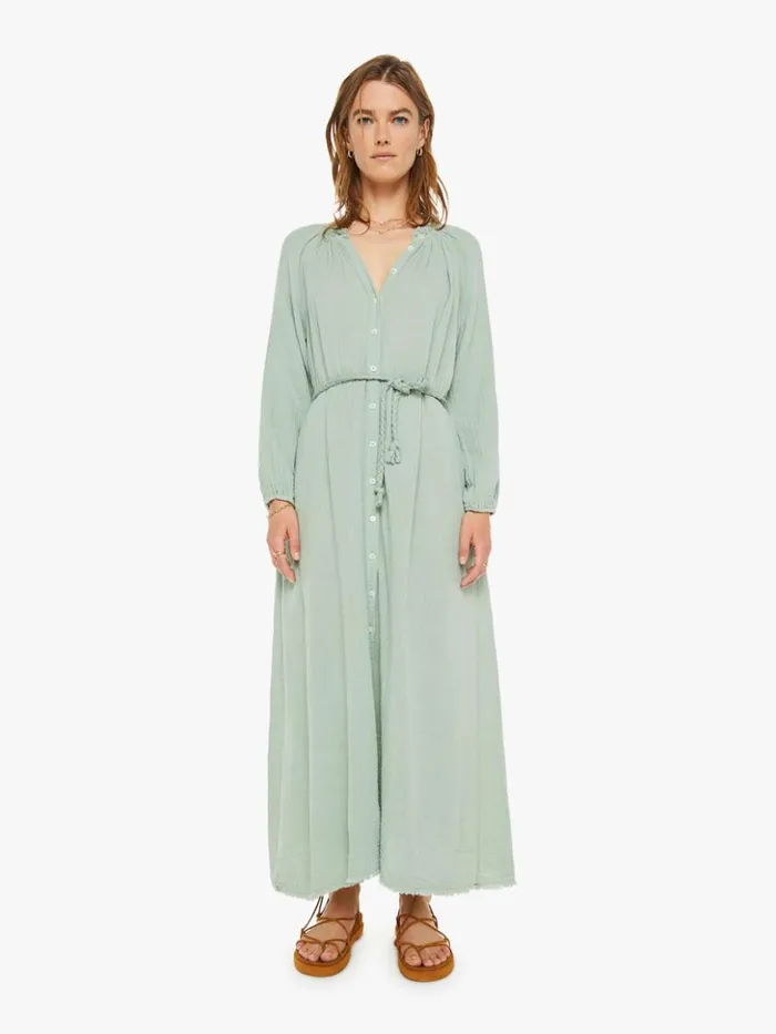 Mother Denim Andrea Dress Aqua Grey 8211 Women