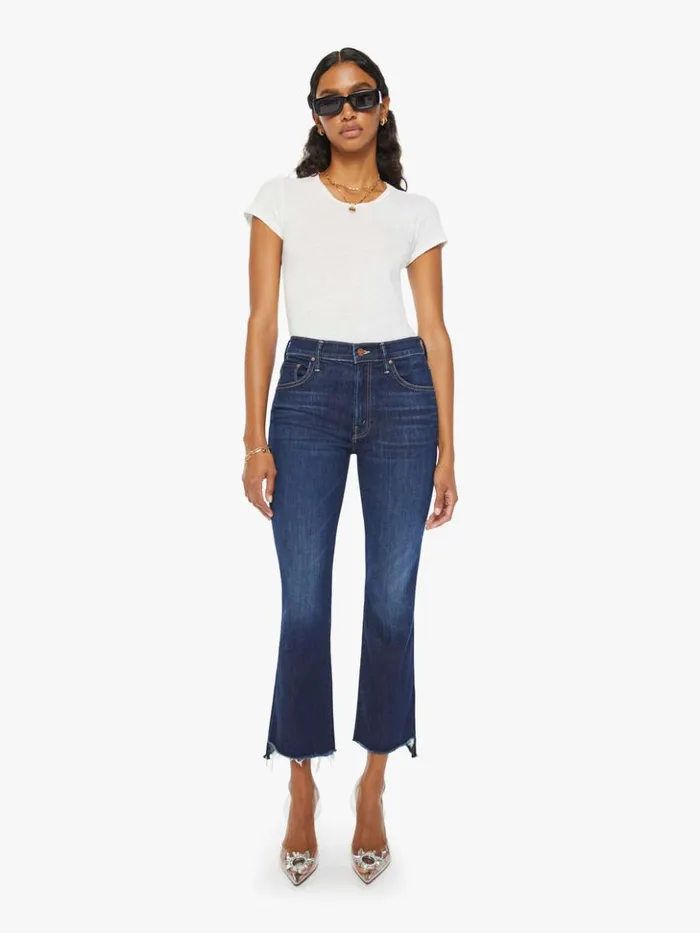 Mother Denim Bootcut The Insider Crop Step Fray Wash Off Limits 8211 Women
