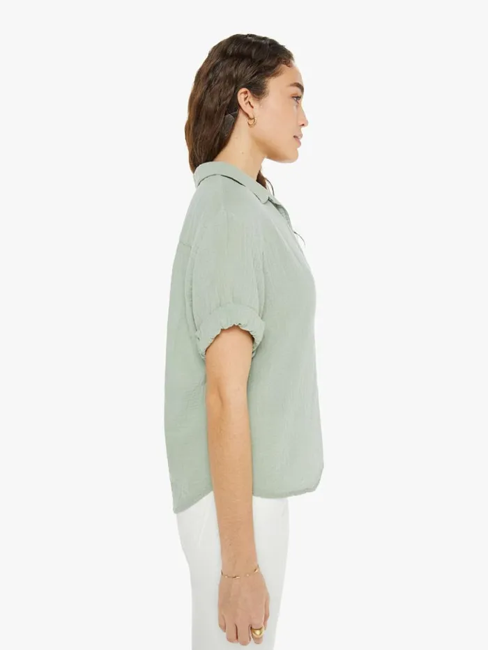 Mother Denim Cruz Top Aqua Grey 8211 Women Mother Denim Cruz Top Aqua Grey 8211 Women